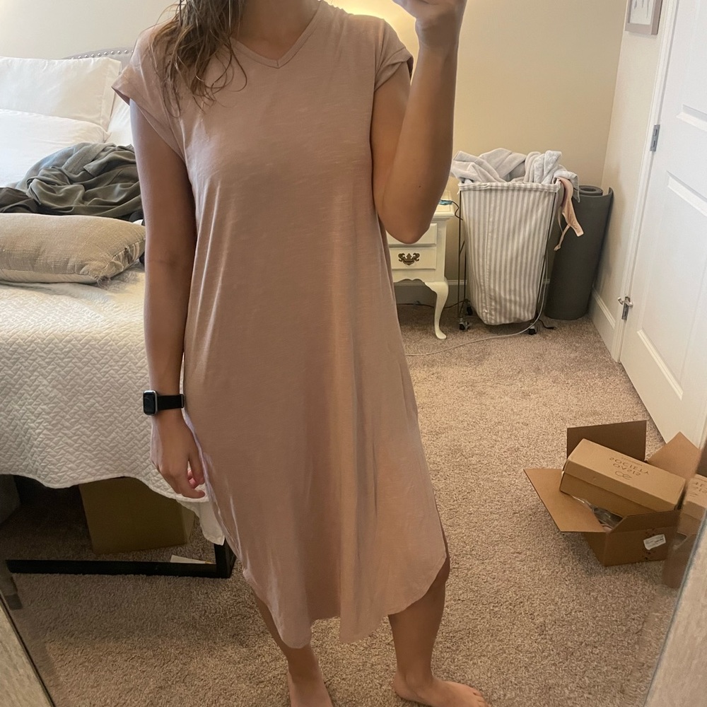 Pink maxi dress size small